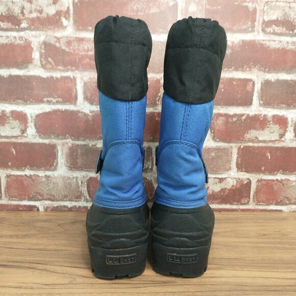 L.L. Bean Boots Boys Size 13 Blue Black Northwood Easy On Winter Boots - Picture 8 of 9
